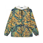 Windbreaker Jacket - Poly Art - Flower of Euphorbia Helioscopia