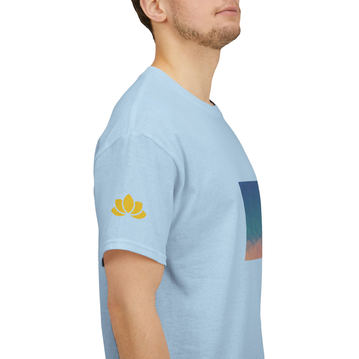 Unisex Heavy Cotton Tee - Poly Art - Sunset Sky (Variant 2)