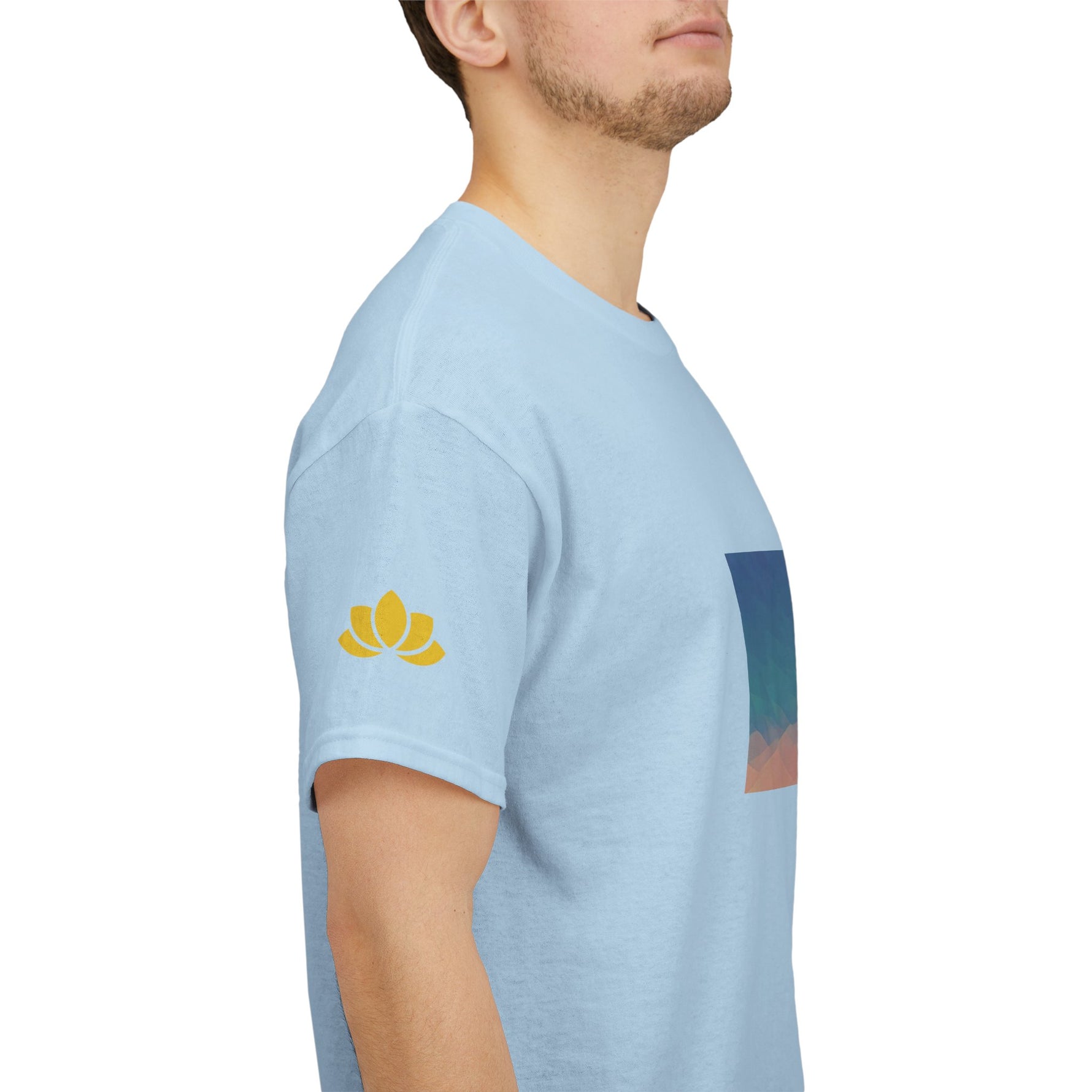 Unisex Heavy Cotton Tee - Poly Art - Sunset Sky (Variant 2)