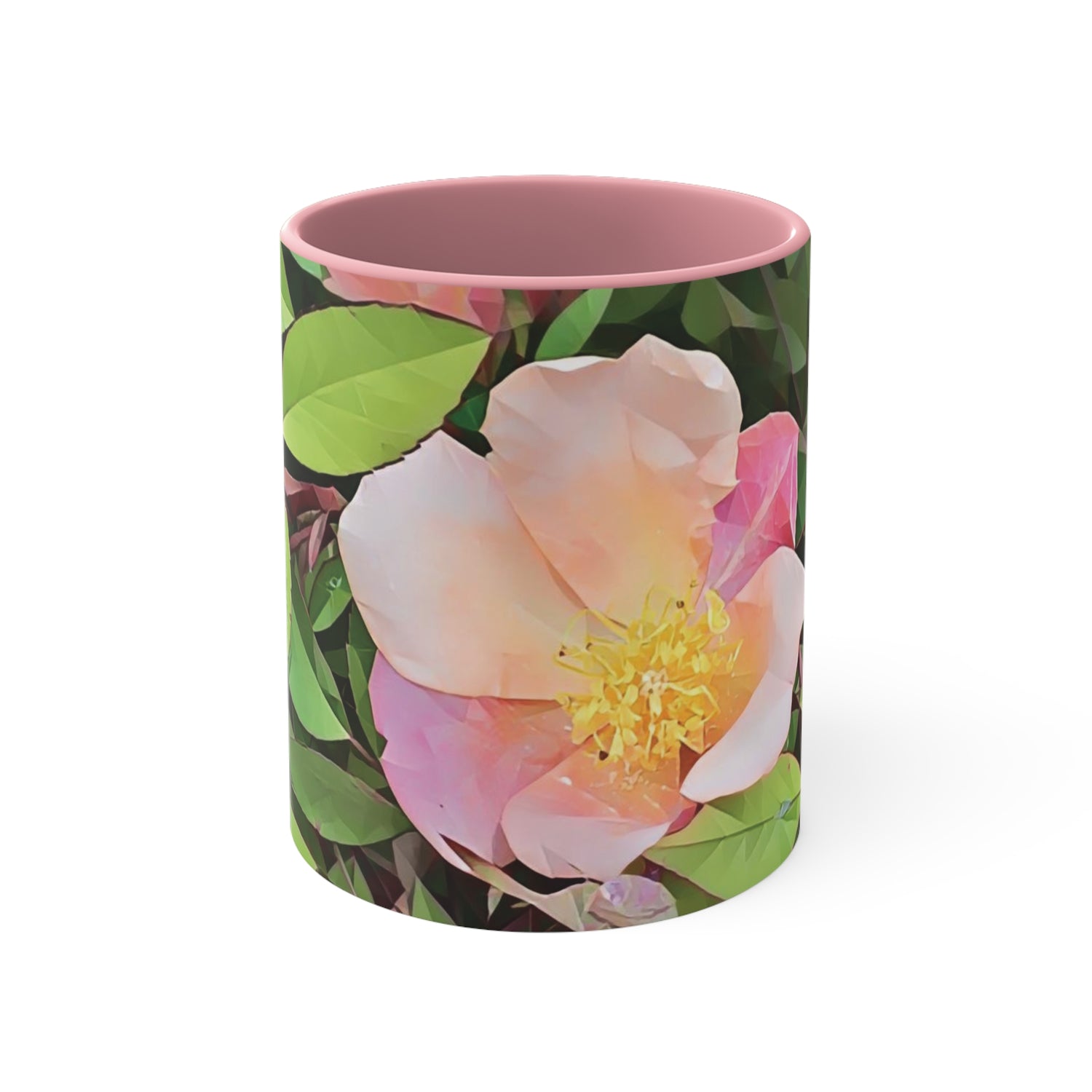 Mug 11oz - Poly Art - Flower of Rose (Variant 1)
