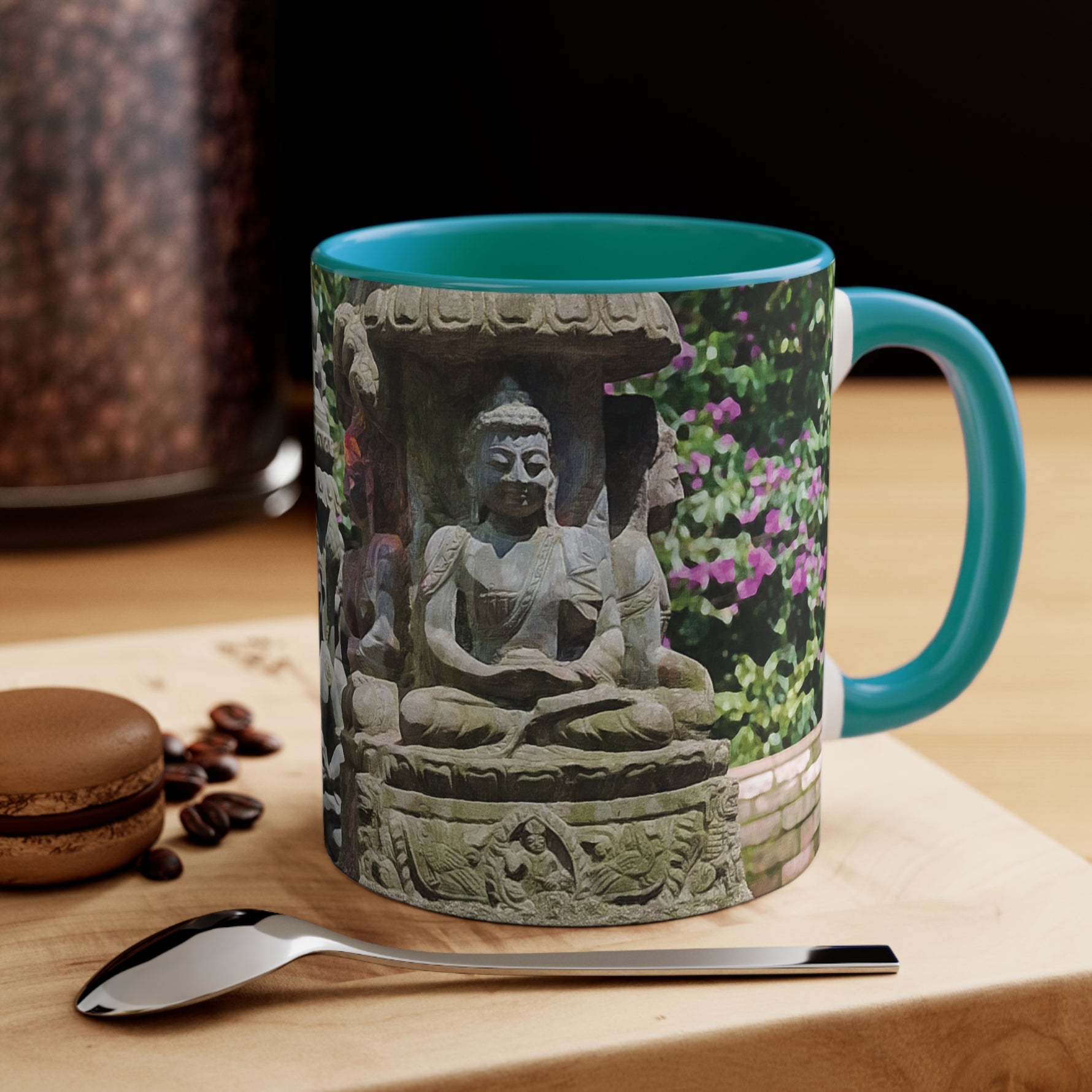 Mug 11oz - Nepal, Bodhisattvas Stone Sculptures