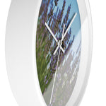 Wall Clock - Flower of Lavender with Bombus Insect (Variant 1)