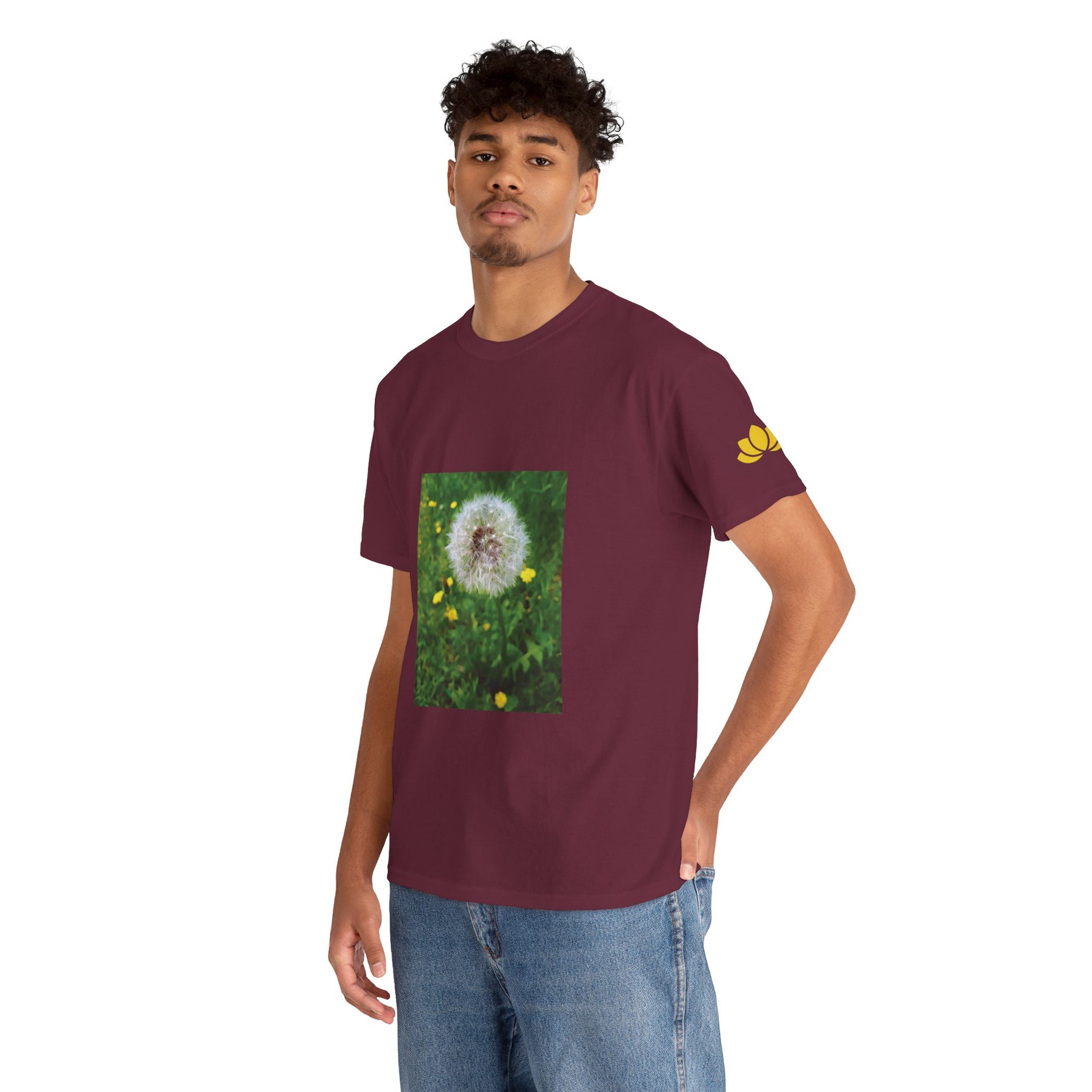 Unisex Heavy Cotton Tee - Flower of Dandelion