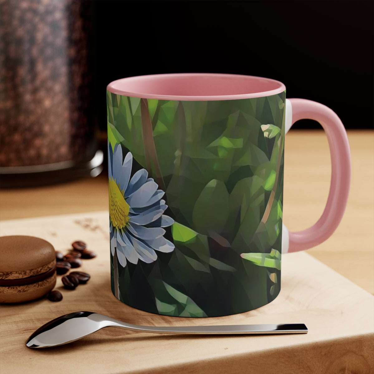 Mug 11oz - Poly Art - Flower of Daisies (Variant 04)