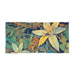 Beach Towel – Poly Art - Flower of Ornithogalum (Variant 4)