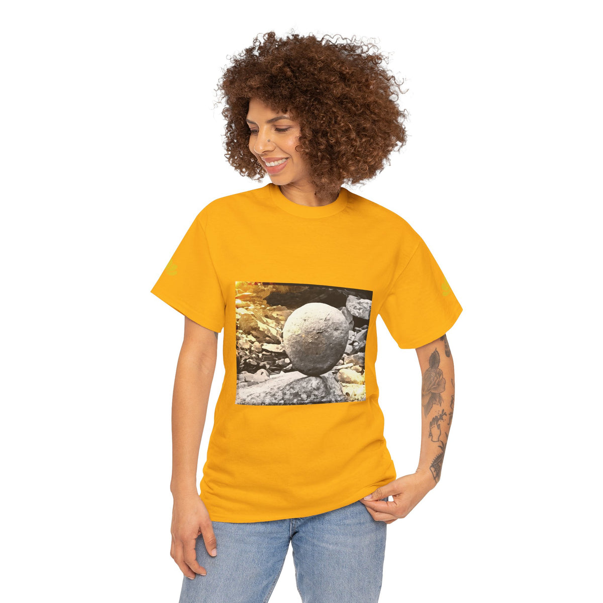 Unisex Heavy Cotton Tee - Stone Balance (Variant 1)