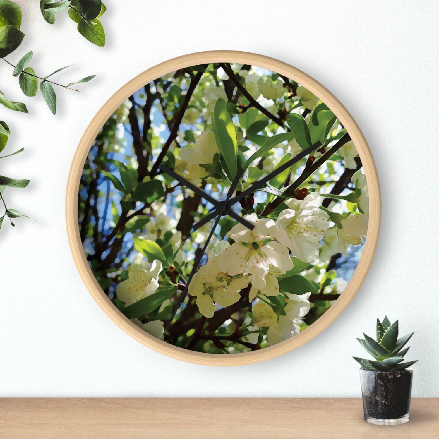 Wall Clock - Apples' Tree Flower