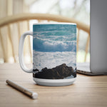 Ceramic White Cup 15oz - Sea (Variant 06)