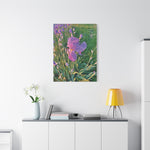 Stretched Matte Canvas - Flower of Iris