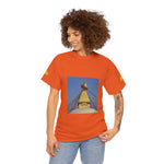 Unisex Heavy Cotton Tee - Nepal, Buddha's Eyes (Variant 3)