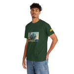 Unisex Heavy Cotton Tee - Poly Art - Fir Pinecone