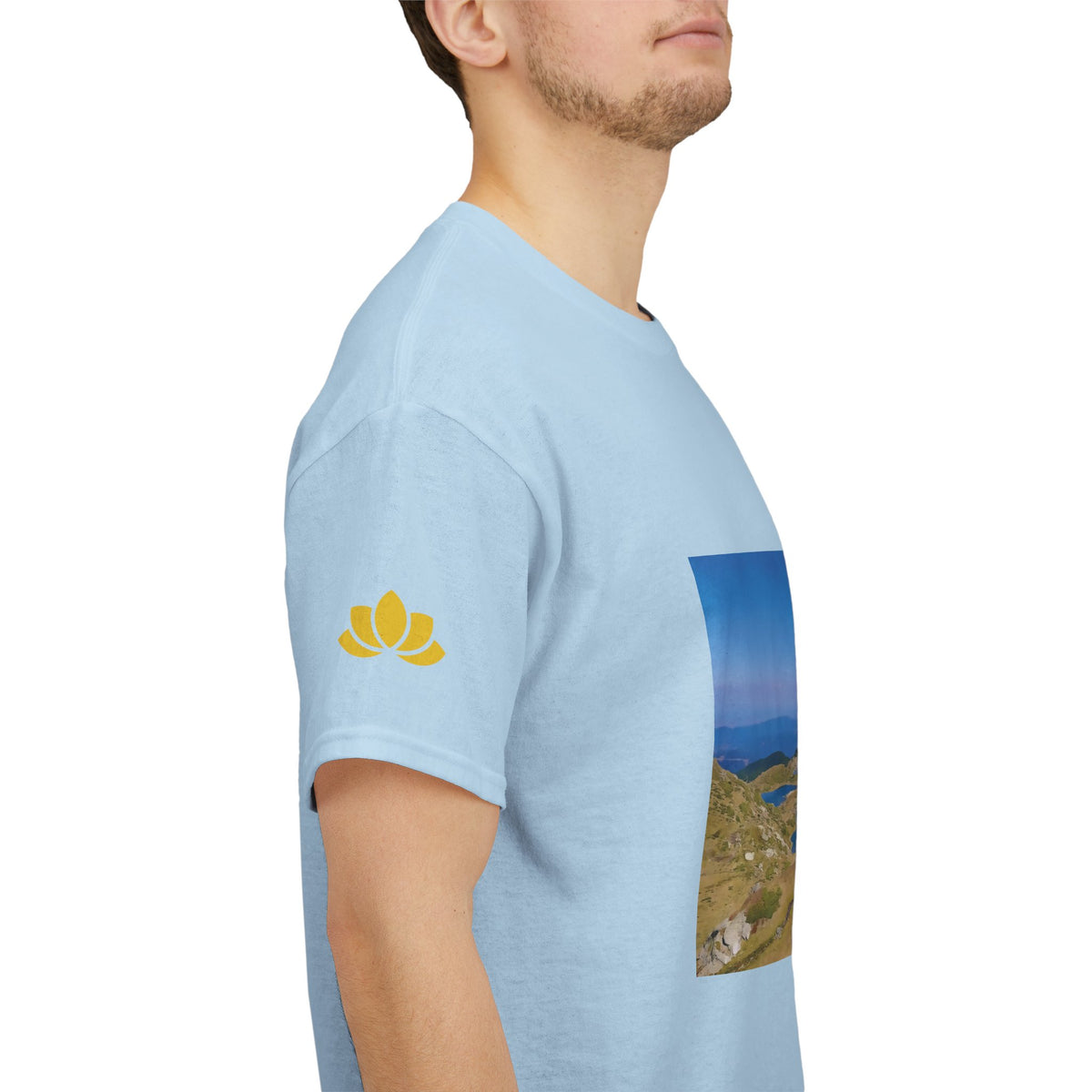 Unisex Heavy Cotton Tee - Rila Lakes (Variant 1)
