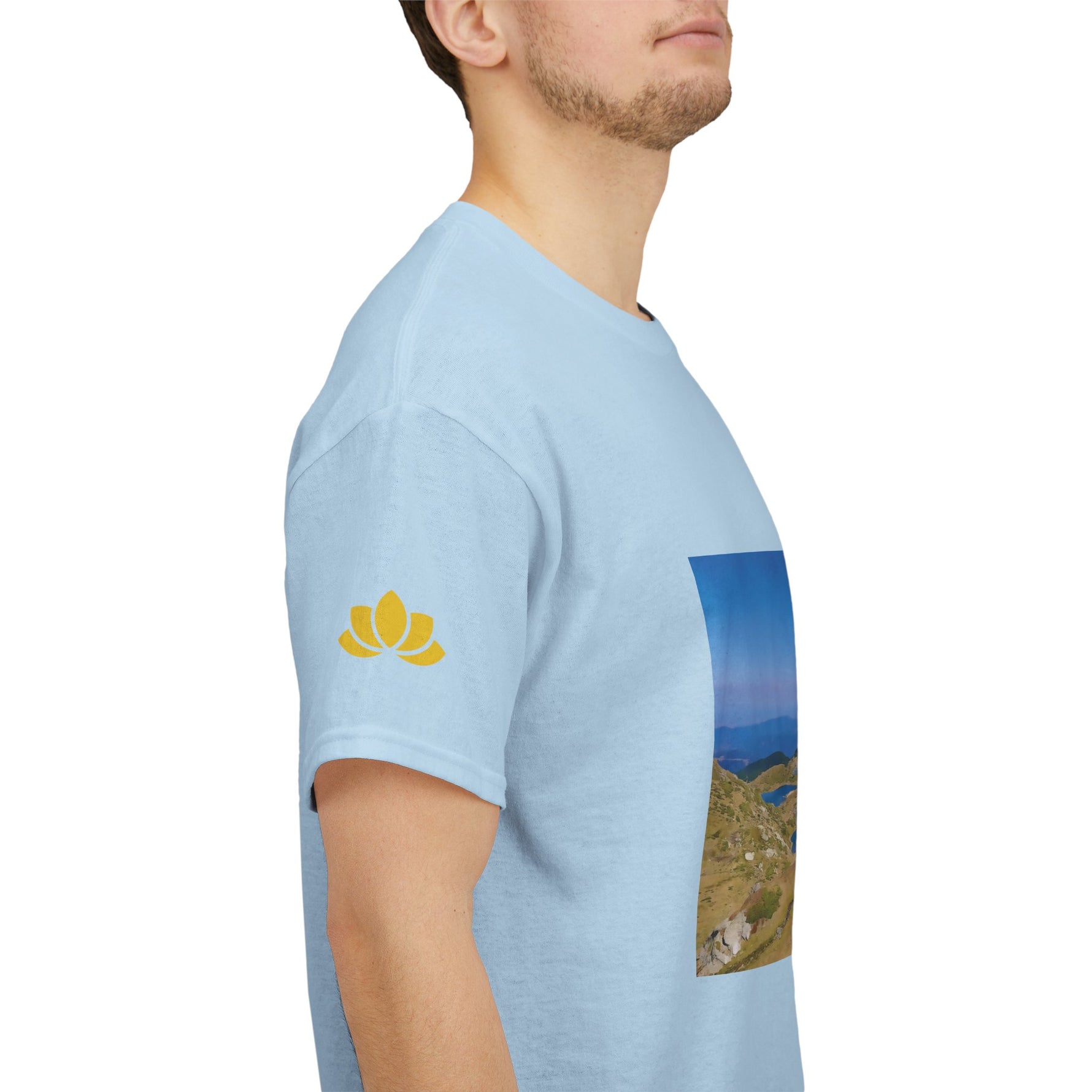 Unisex Heavy Cotton Tee - Rila Lakes (Variant 1)