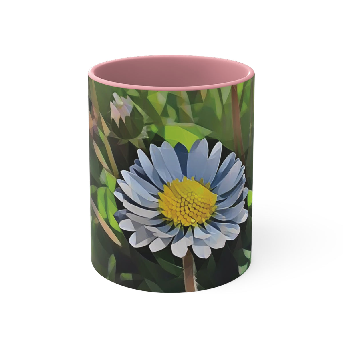 Mug 11oz - Poly Art - Flower of Daisies (Variant 04)