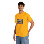 Unisex Heavy Cotton Tee - Poly Art - Wooden Trunks (Variant 3)