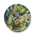 Acrylic Wall Clock - Poly Art - Apples' Tree Flower (Variant 1)