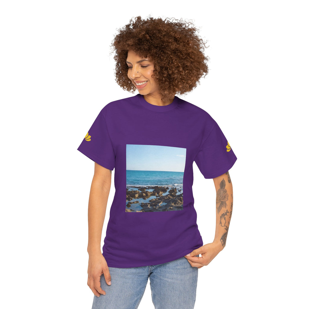 Unisex Heavy Cotton Tee - Sea (Variant 6)