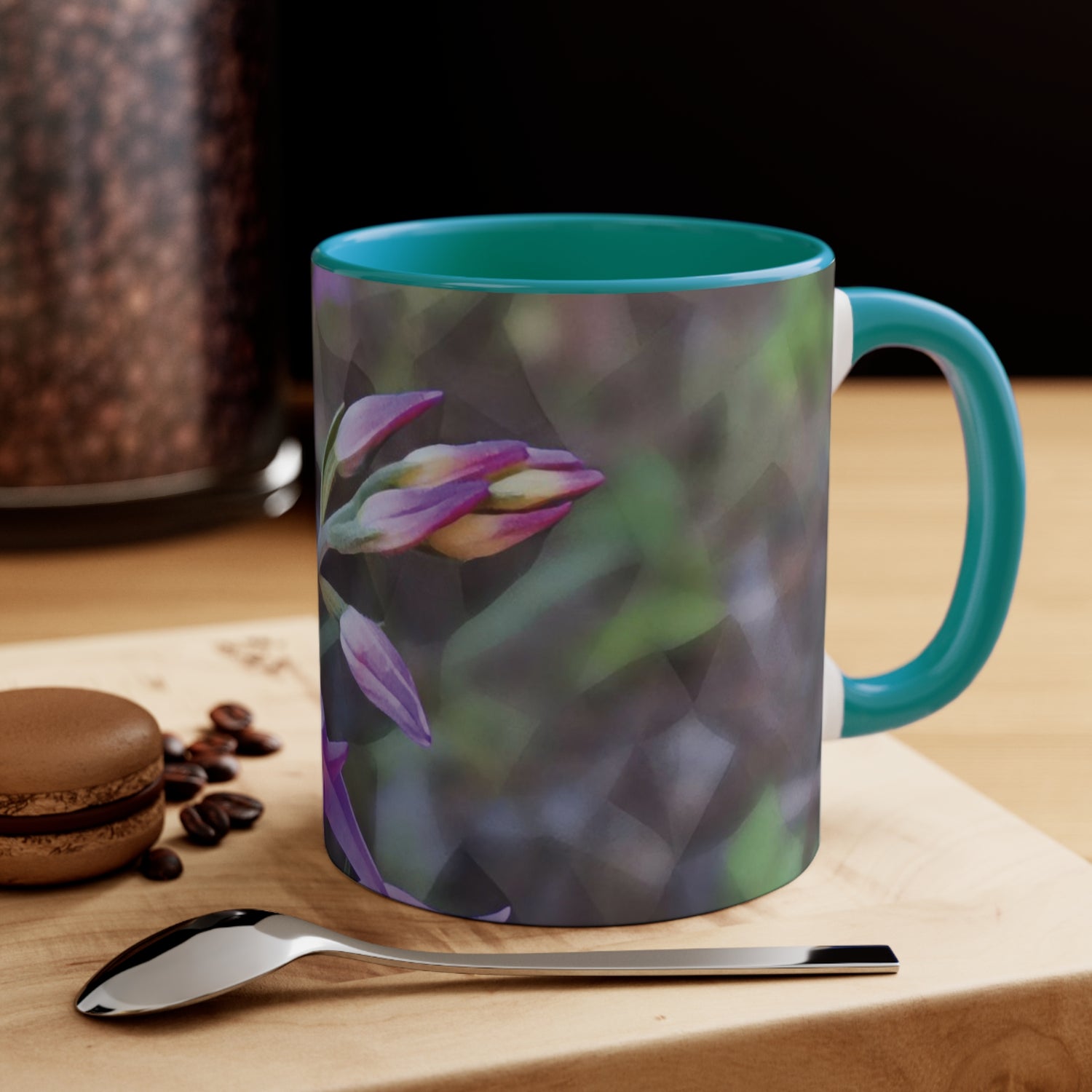 Mug 11oz - Poly Art - Flower of Cephalanthera Rubra