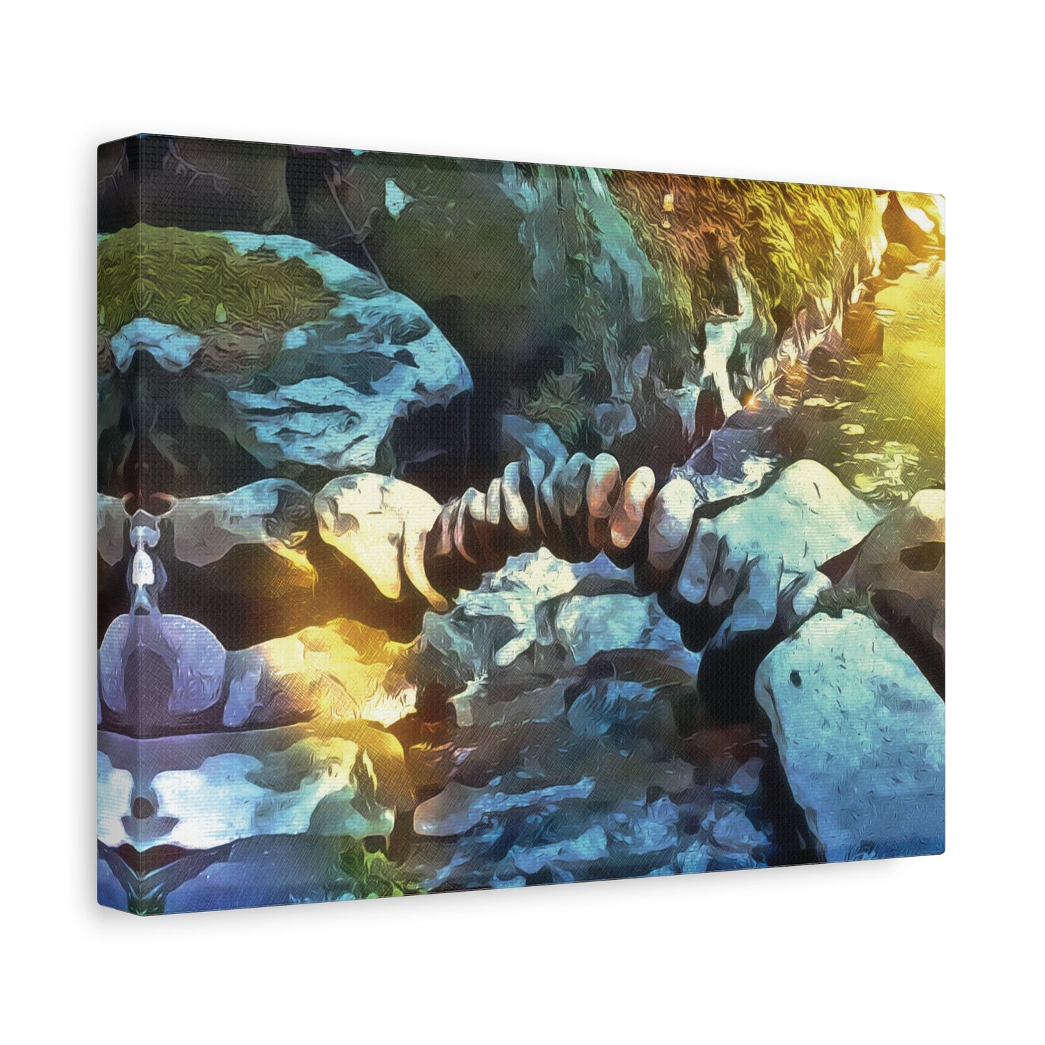 Stretched Matte Canvas - Stone Balance (Variant 3)