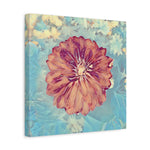 Stretched Matte Canvas - Poly Art - Flower of Dahlia (Variant 1)