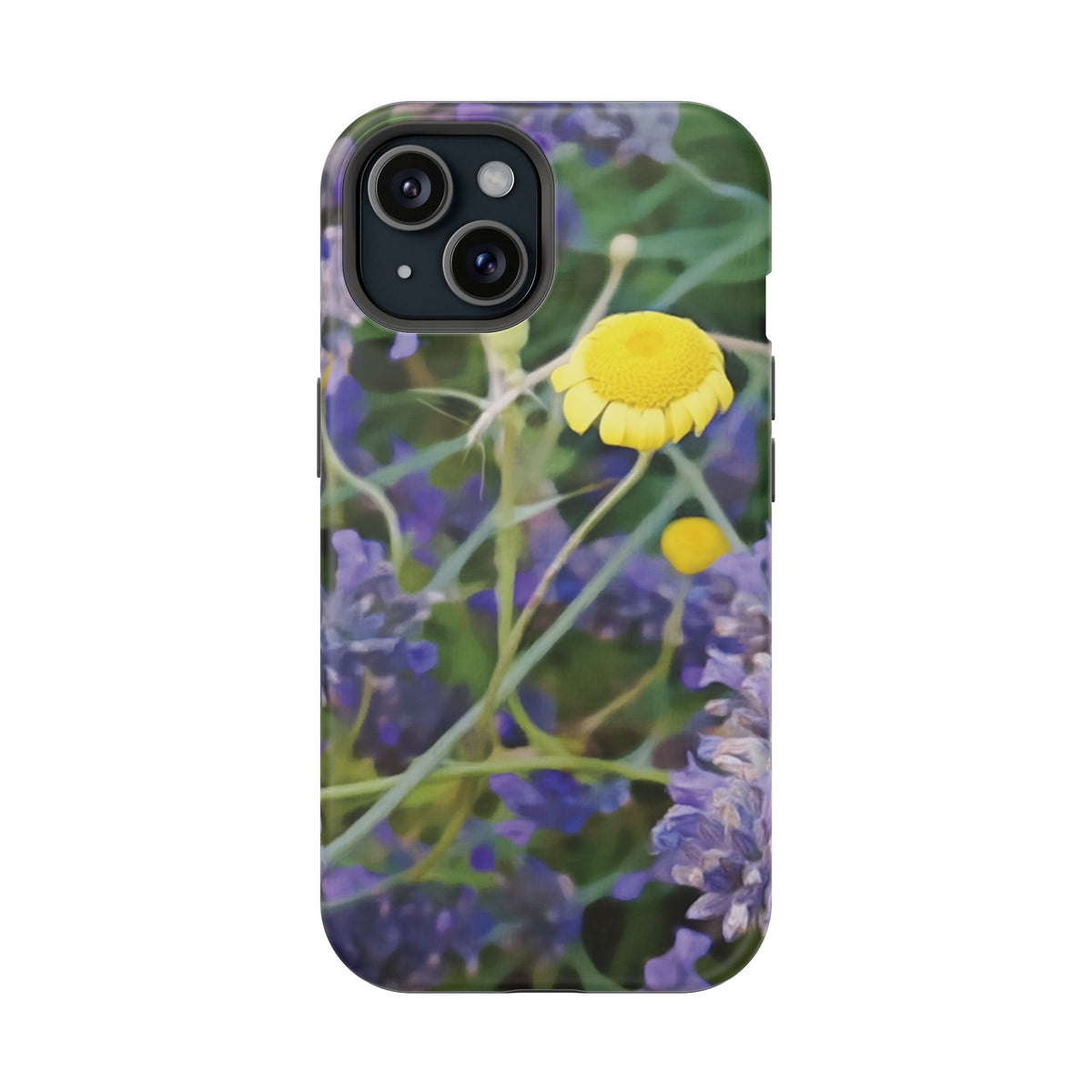 Magnetic Tough Phone Case - Flower of Lavender and Chamomile