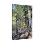 Stretched Matte Canvas - Poly Art - Forest (Variant 03)