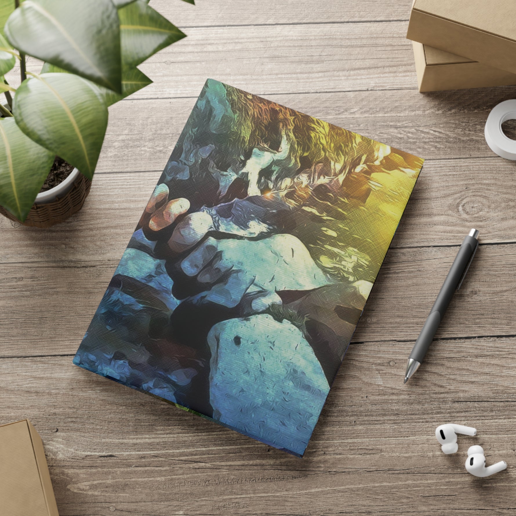 Hardcover Notebook with Puffy Covers - Stone Balance (Variant 2)