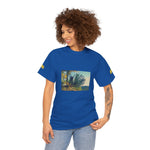 Unisex Heavy Cotton Tee - Poly Art - Fir Pinecone