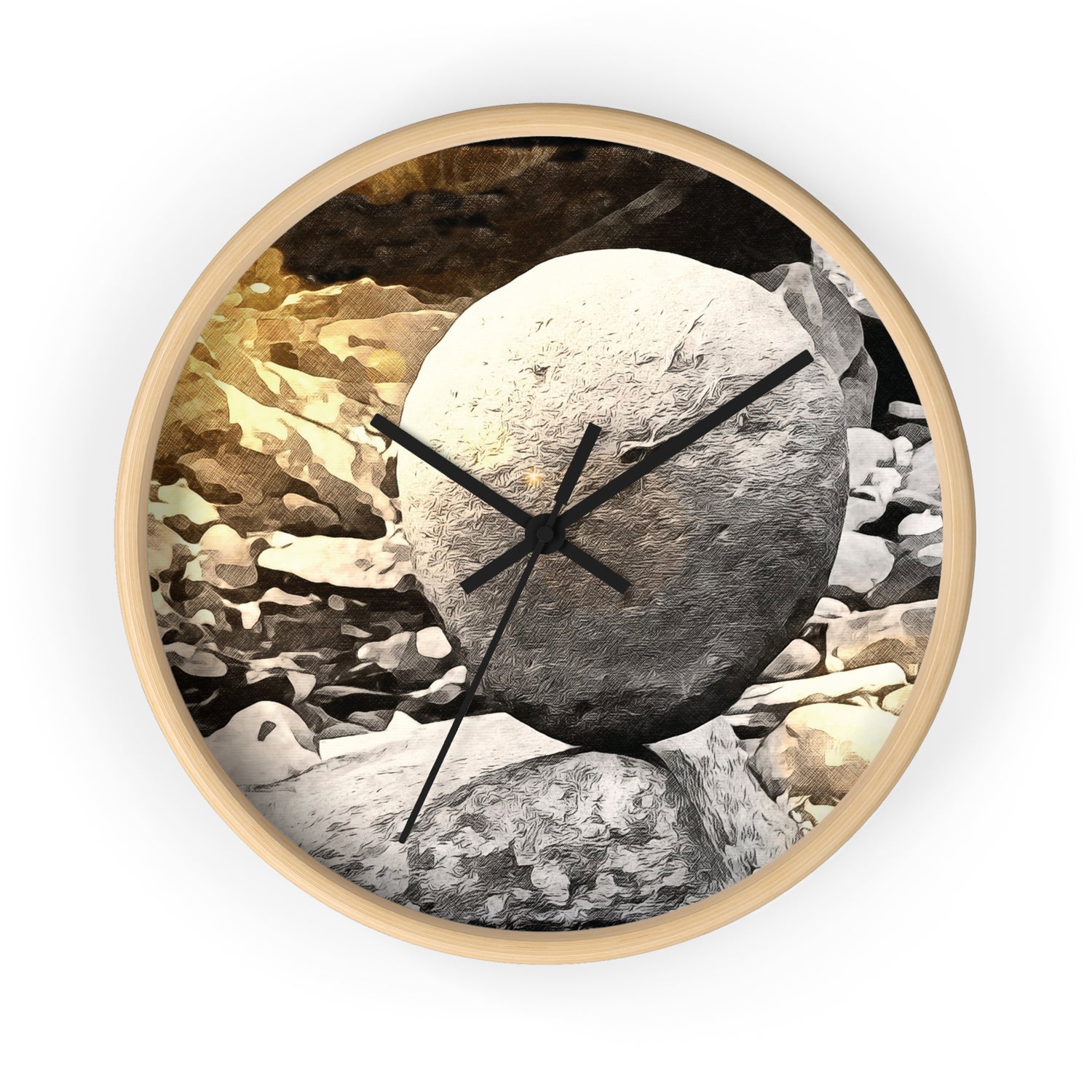 Wall Clock - Stone Balance (Variant 1)