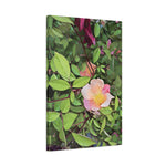 Stretched Matte Canvas - Poly Art - Flower of Rose (Variant 1)