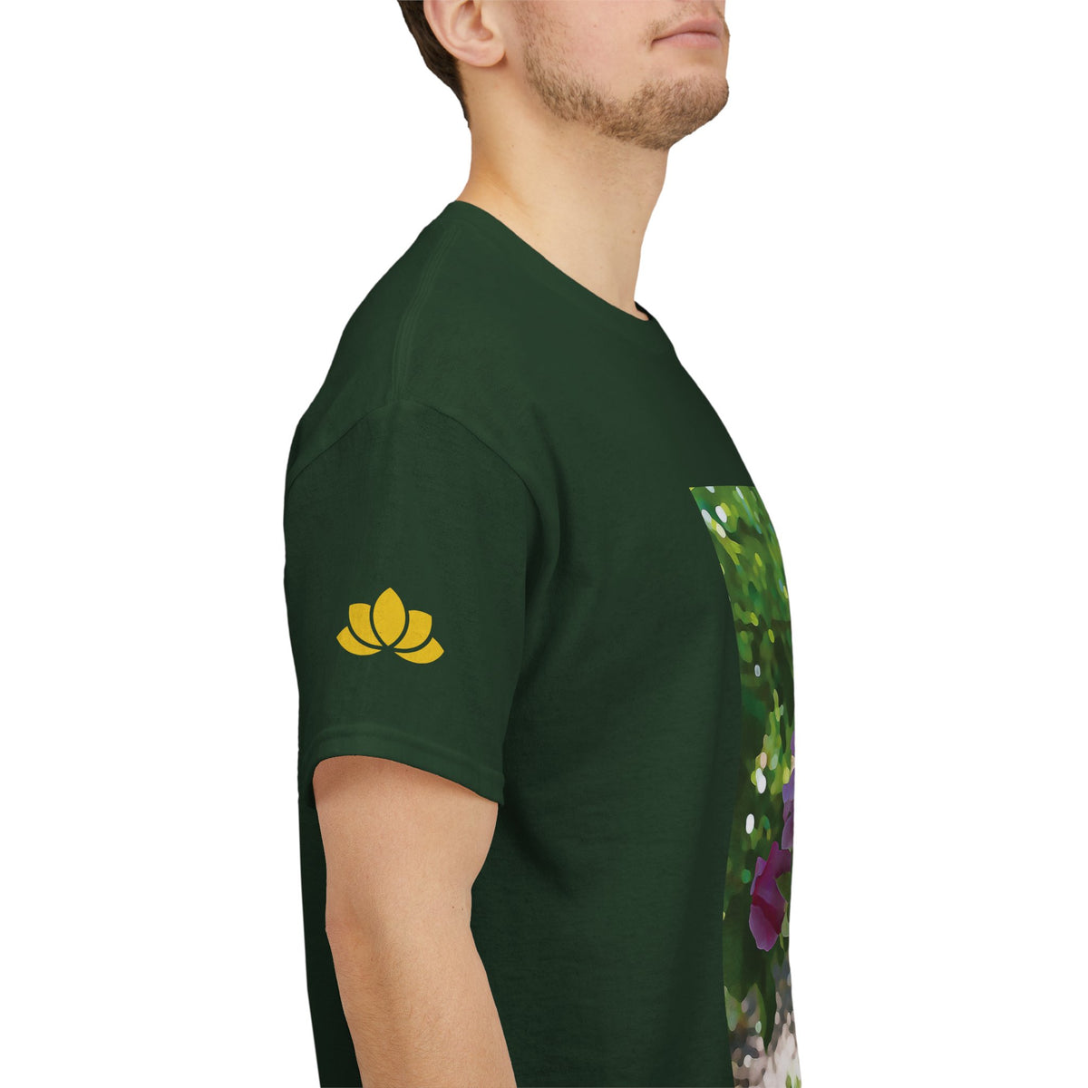 Unisex Heavy Cotton Tee - Flower of Rose, Small Bouquet