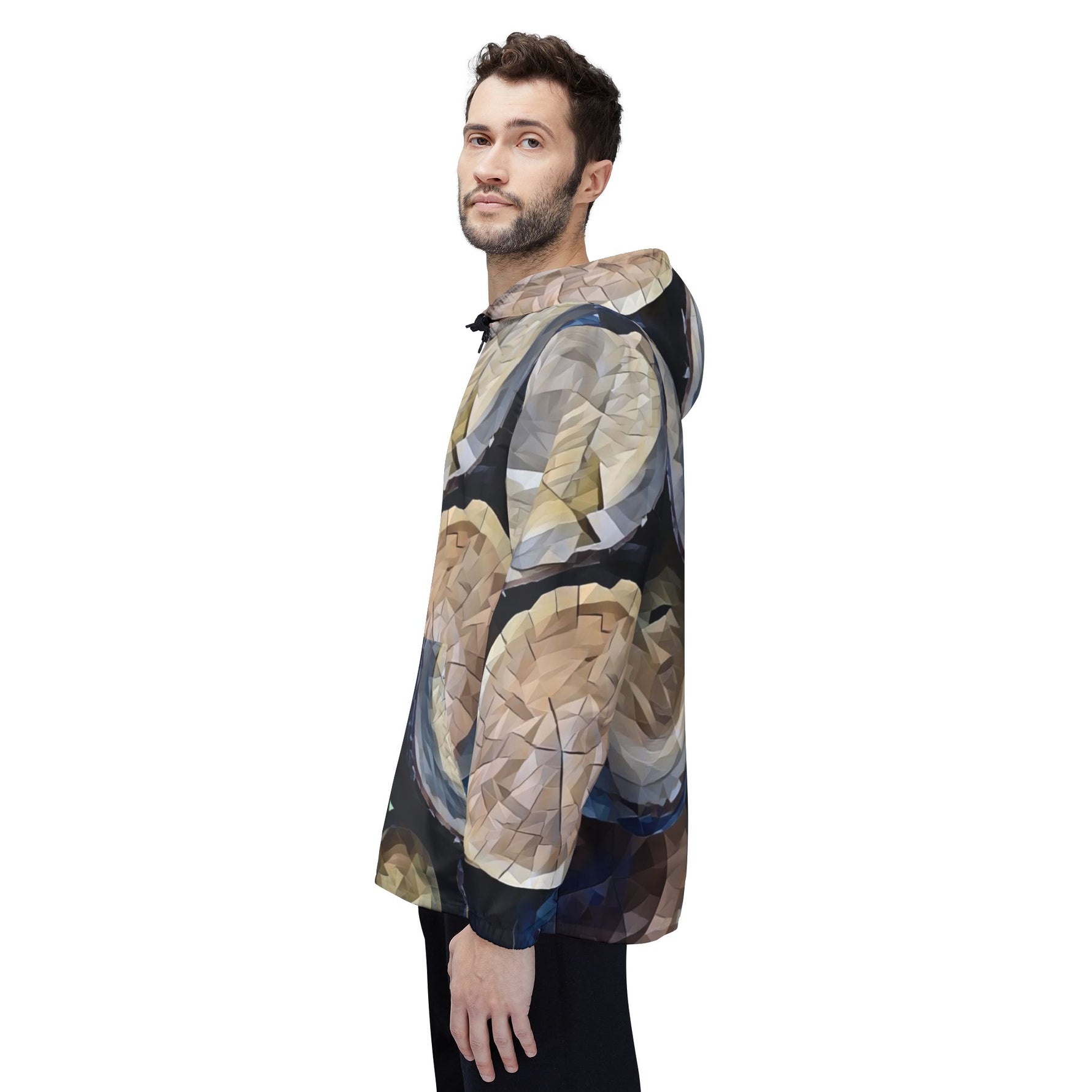 Windbreaker Jacket - Poly Art - Wooden Trunks (Variant 2)