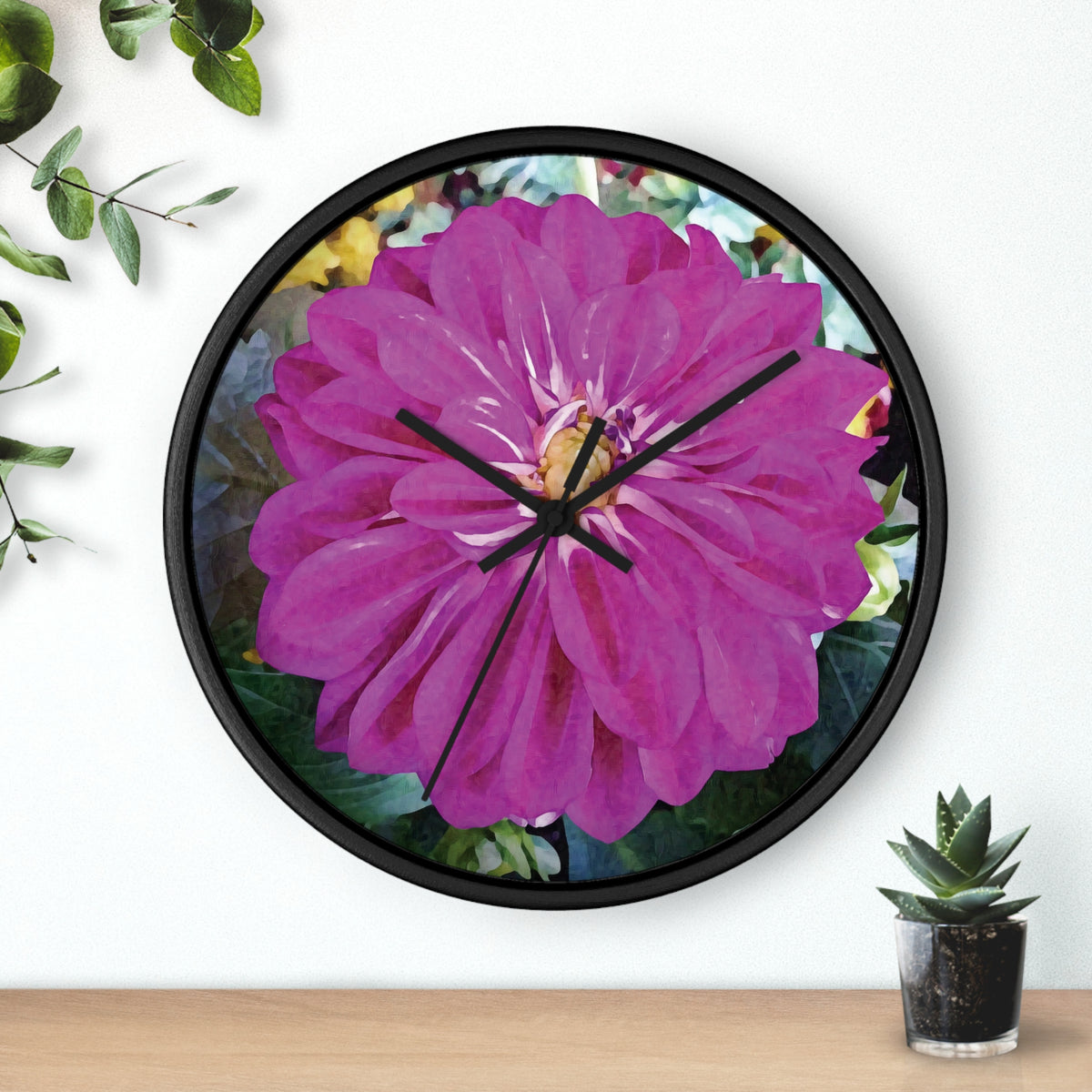 Wall Clock - Flower of Dahlia