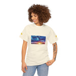 Unisex Heavy Cotton Tee - Poly Art - Sunset Sky (Variant 1)