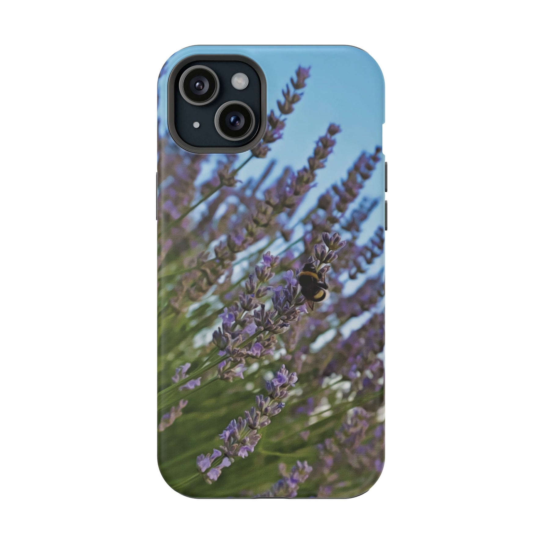 Magnetic Tough Phone Case - Flower of Lavender with Bombus