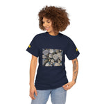 Unisex Heavy Cotton Tee - Poly Art - Wooden Trunks (Variant 1)