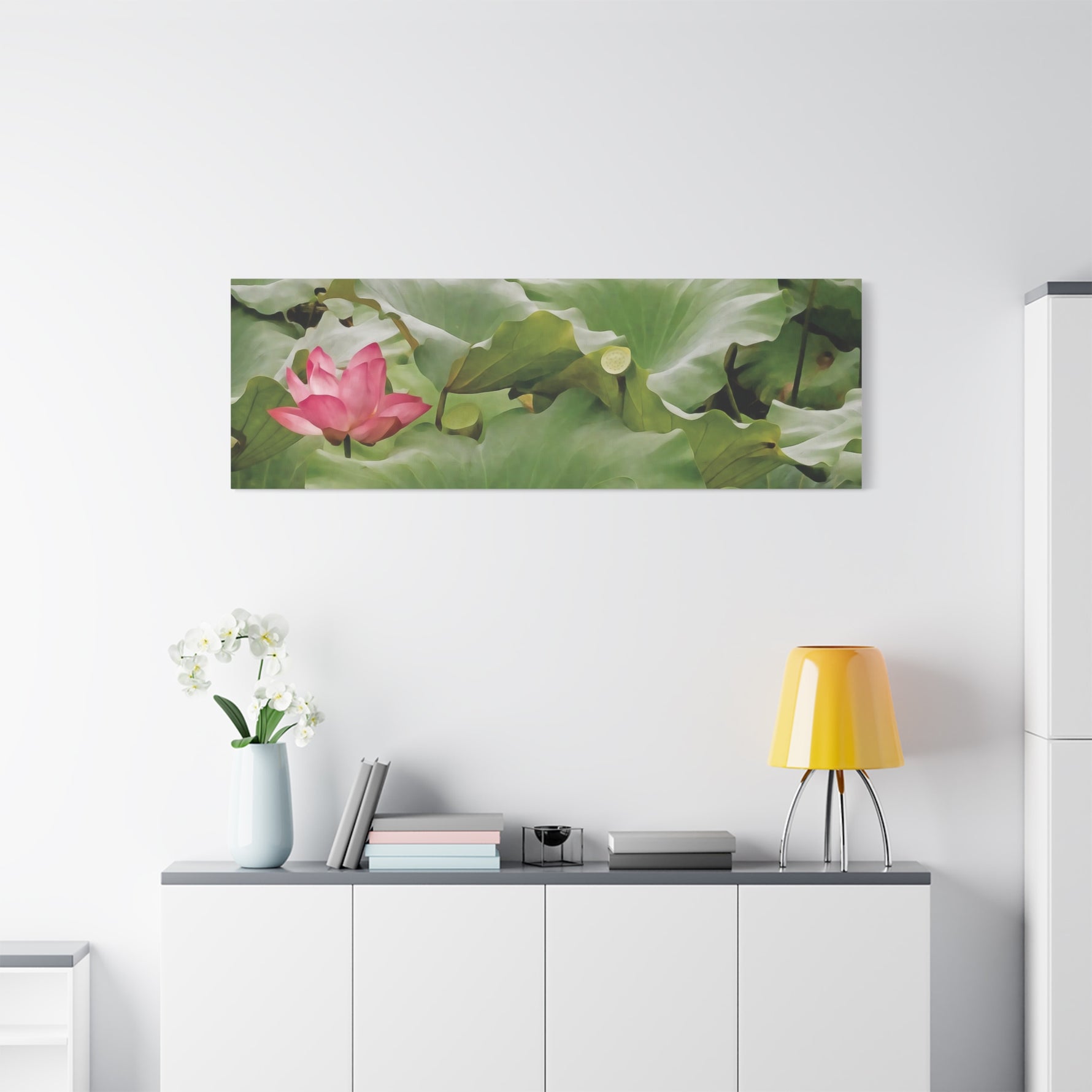 Stretched Matte Canvas - Flower of Lotus