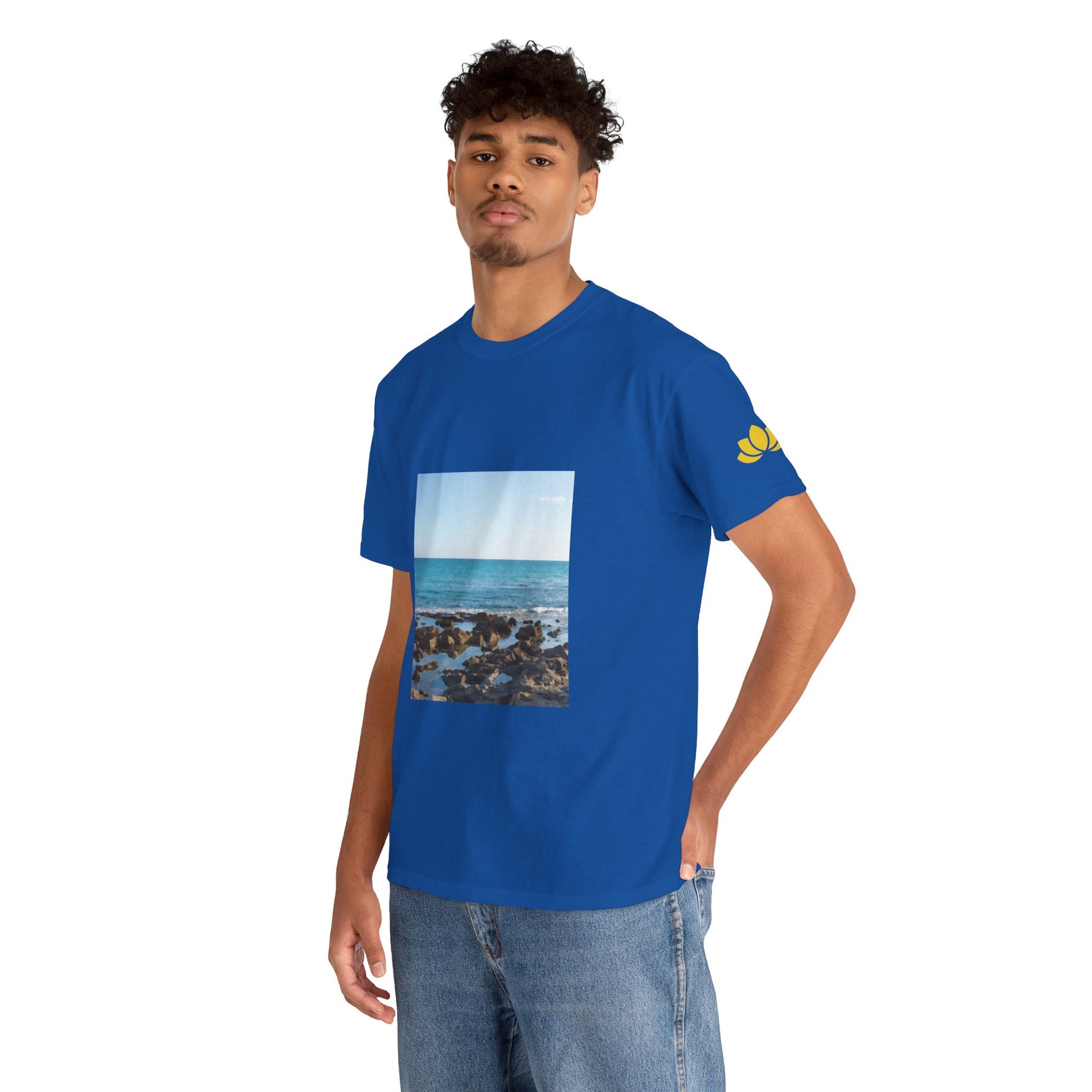 Unisex Heavy Cotton Tee - Sea (Variant 6)