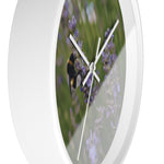 Wall Clock - Flower of Lavender with Bombus Insect (Variant 2)