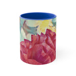 Mug 11oz - Poly Art - Flower of Dahlia in Red (Variant 1)