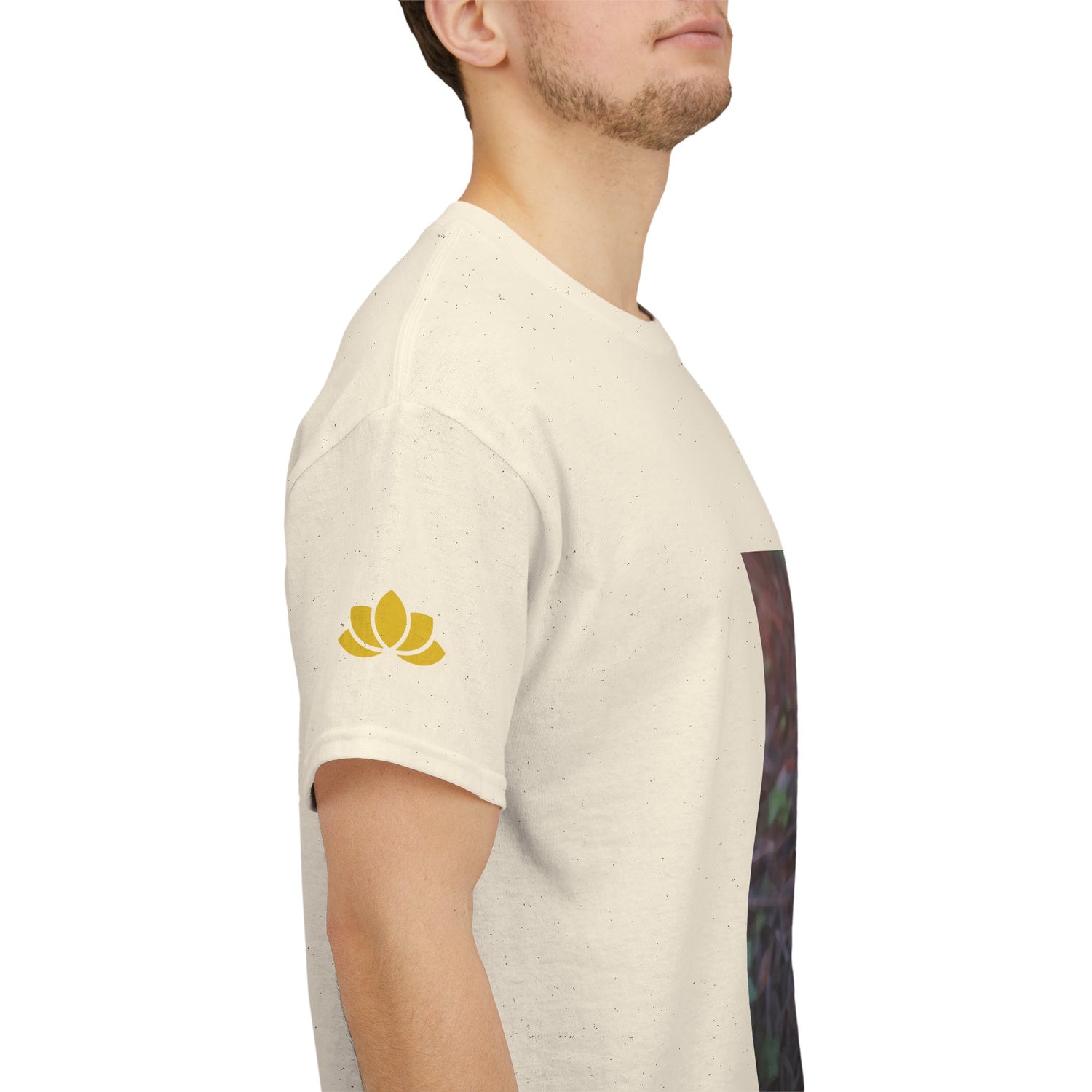 Unisex Heavy Cotton Tee - Poly Art - Flower of Cephalanthera Rubra