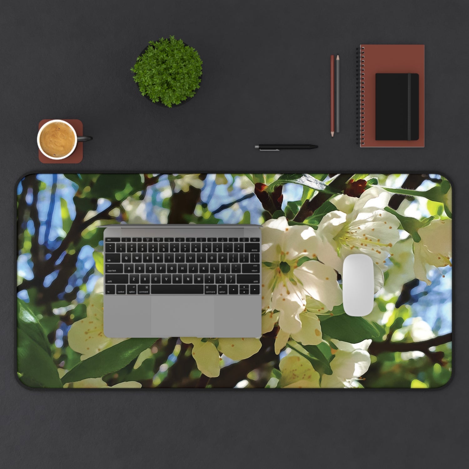 Desk Mat - Flower of Apple's Tree