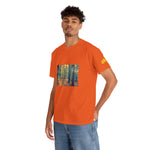 Unisex Heavy Cotton Tee - Poly Art - Forest, a Path (Variant 1)