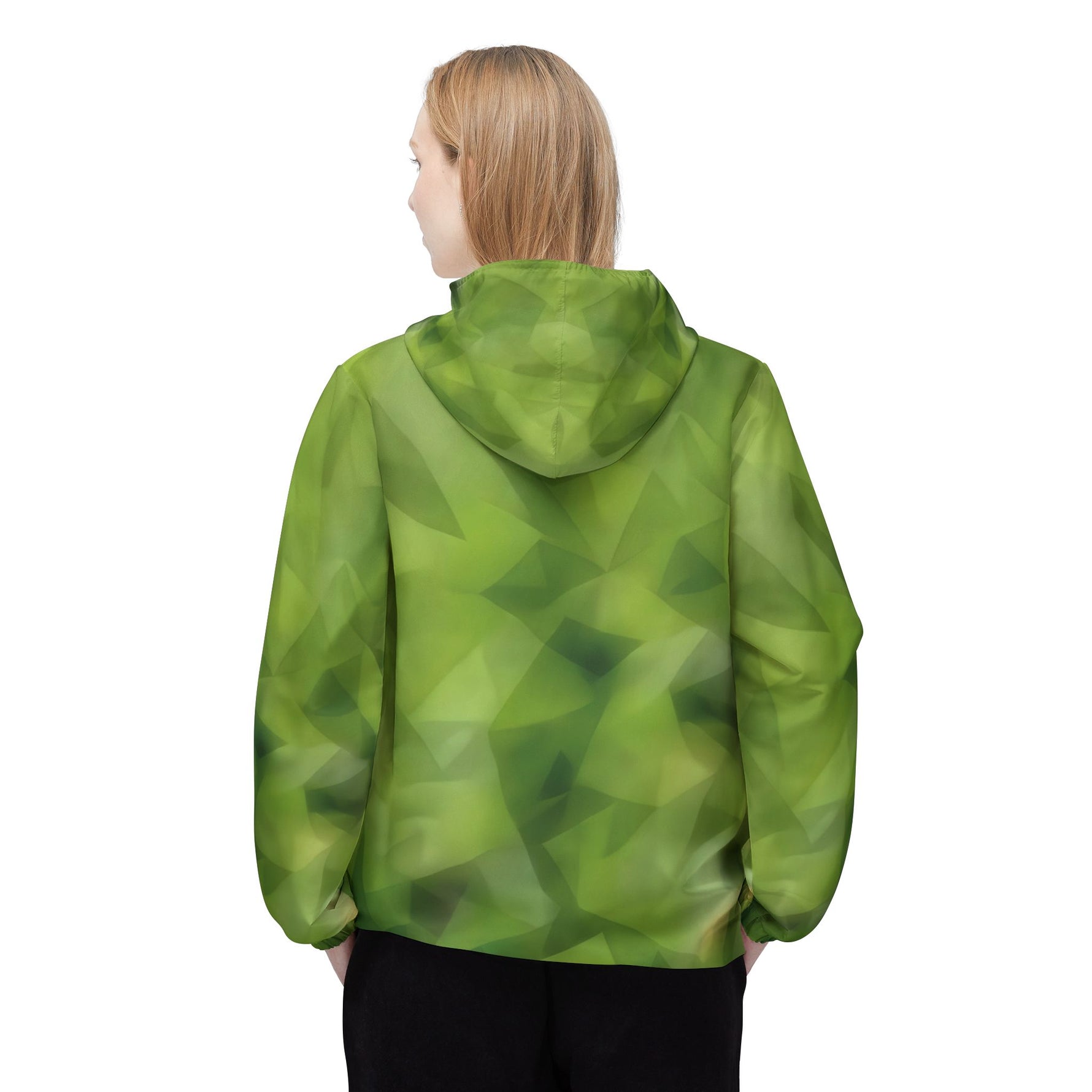Windbreaker Jacket - Poly Art - Green Grass