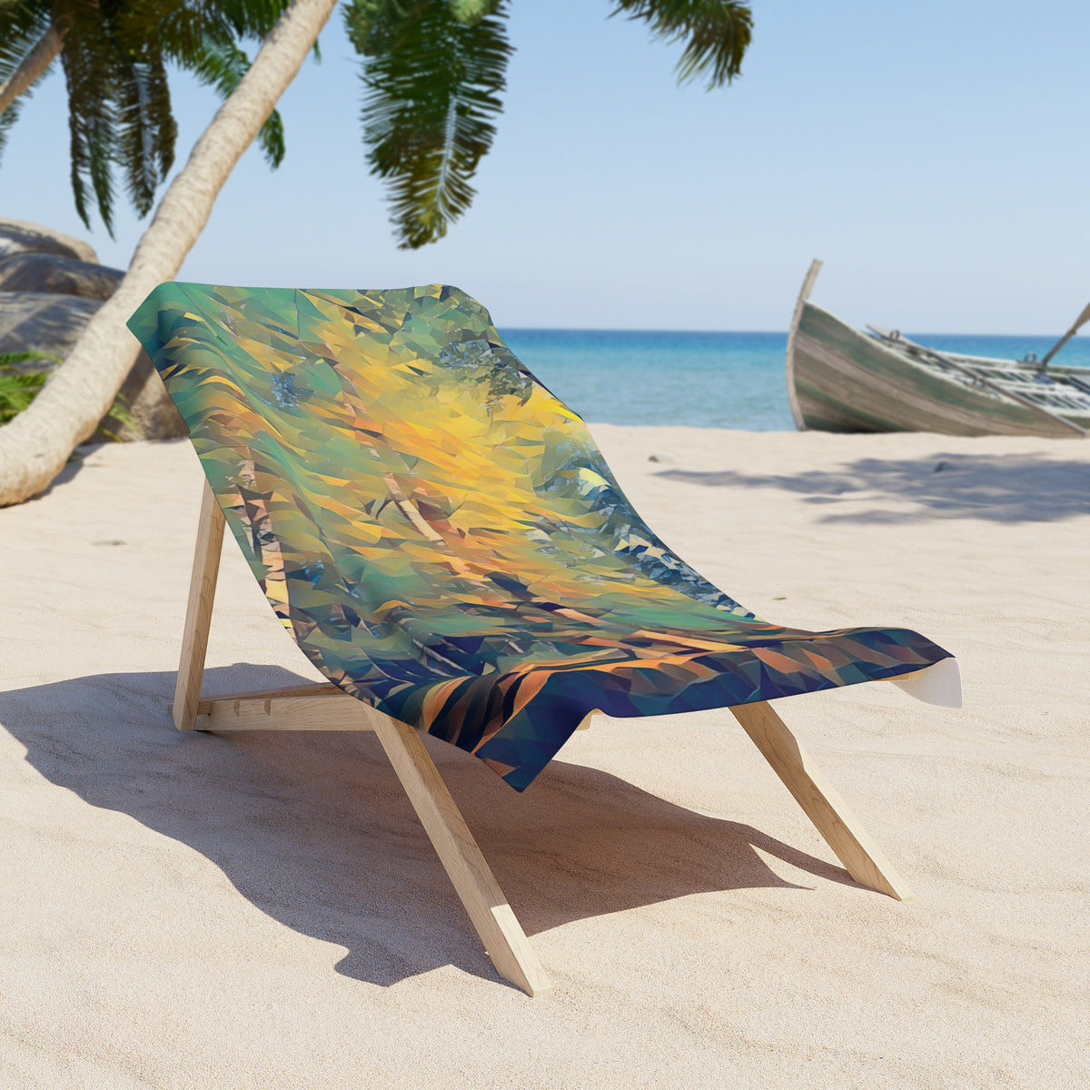 Beach Towel – Poly Art - Forest (Variant 02)