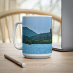 Ceramic White Cup 15oz - China, a river