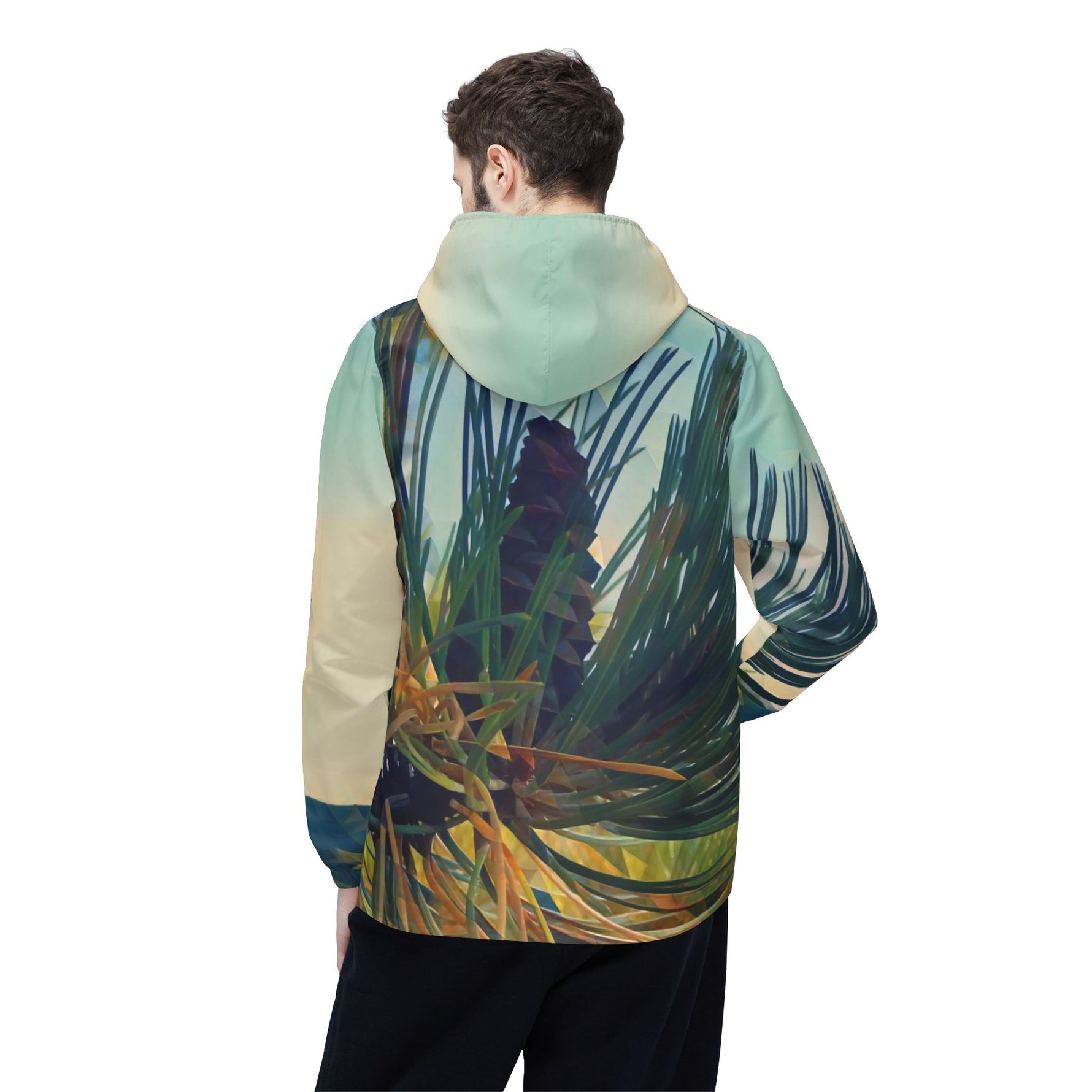 Windbreaker Jacket - Poly Art - Fir Pinecone
