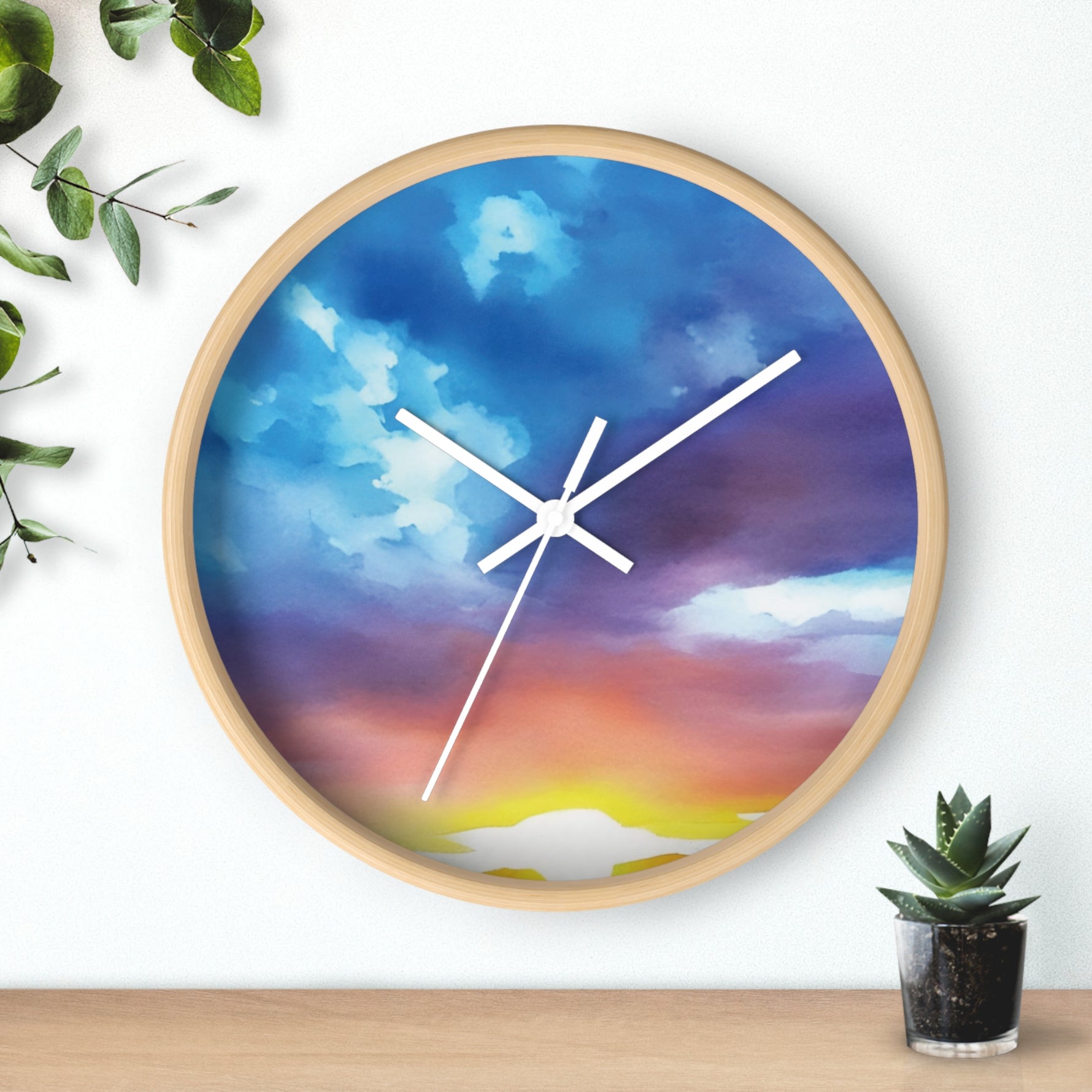 Wall Clock - Sunset Sky (Variant 1)