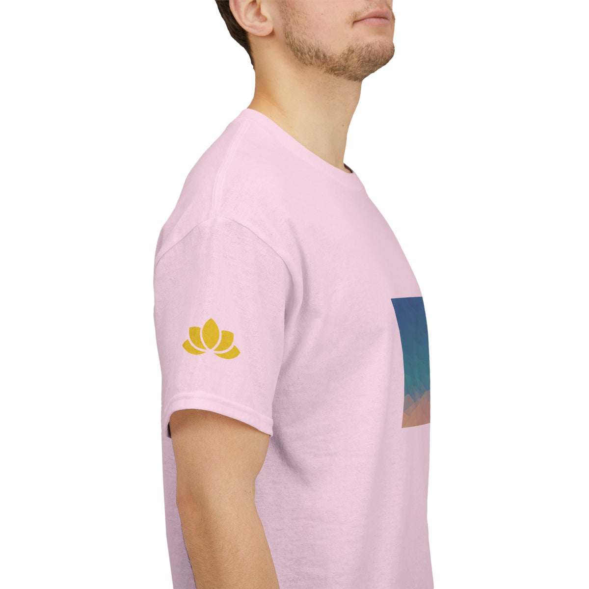 Unisex Heavy Cotton Tee - Poly Art - Sunset Sky (Variant 2)