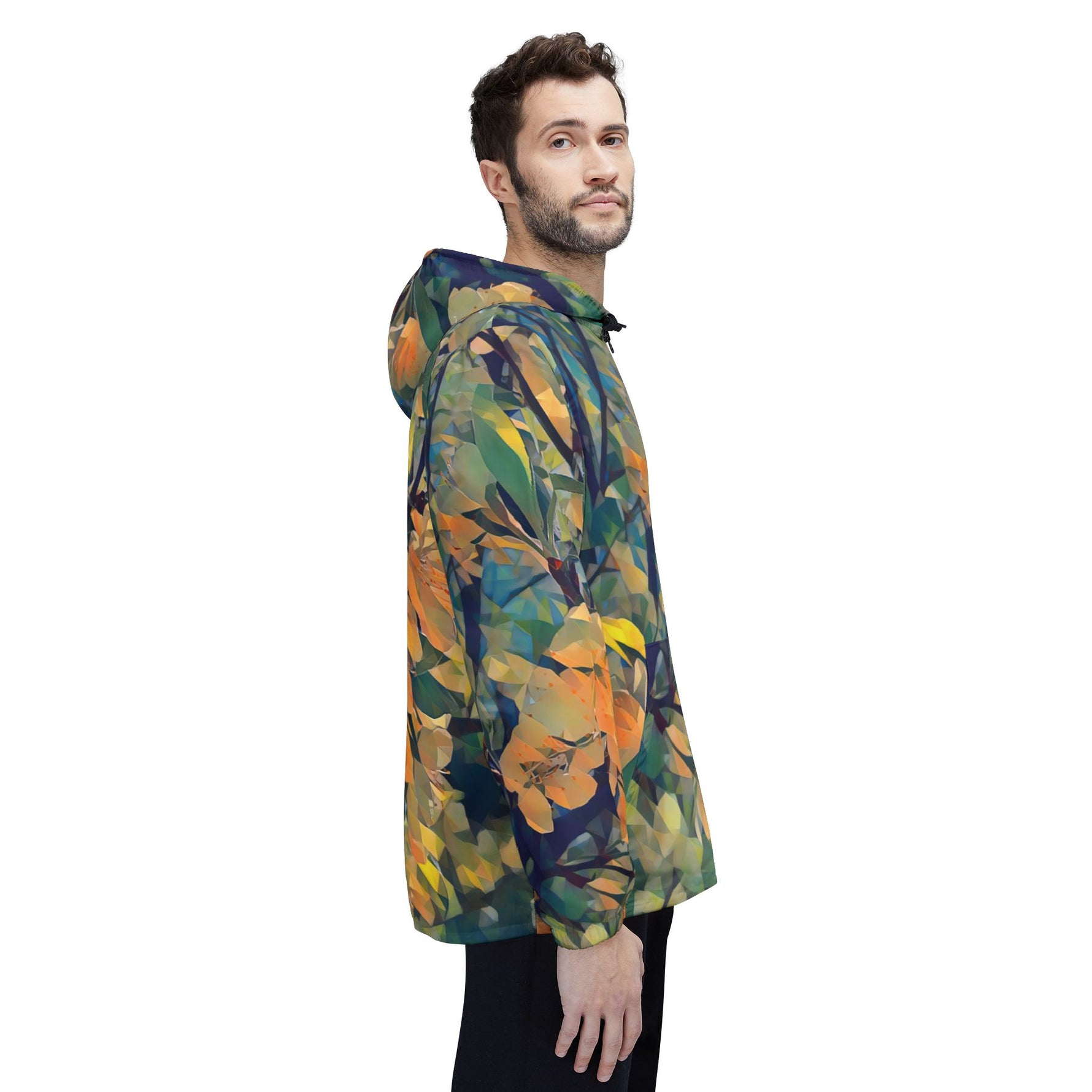 Windbreaker Jacket - Poly Art - Apple's Tree Flower (Variant 2)
